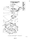 MACHINE BASE Diagram and Parts List for LA5430XPW1  Whirlpool Washer