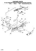CONTROL PARTS Diagram and Parts List for GS2SHEXNS00  Whirlpool Refrigerator
