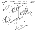 Part Location Diagram of 3374012 Whirlpool RETAINER, PANEL (ALMOND)