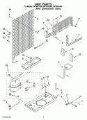 UNIT PARTS Diagram and Parts List for EWT8001A00  Whirlpool Refrigerator