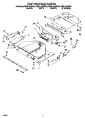 TOP VENTING PARTS Diagram and Parts List for KBMC140HSS04  KitchenAid Microwave Oven Combo