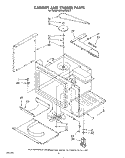 CABINET AND STIRRER Diagram and Parts List for KEMI300SBL0  KitchenAid Microwave Oven Combo