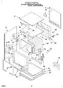 OVEN Diagram and Parts List for RB760PXYQ5  Whirlpool Wall Oven