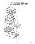 REFRIGERATOR SHELF Diagram and Parts List for ED22DWXTG02  Whirlpool Refrigerator