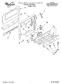 CONTROL PANEL Diagram and Parts List for SF365BEYQ7  Whirlpool Range