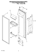 REFRIGERATOR DOOR PARTS Diagram and Parts List for ED2NHGXTL00  Whirlpool Refrigerator