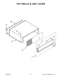 TOP GRILLE & UNIT COVER Diagram and Parts List for KBFC42FTS07  KitchenAid Refrigerator
