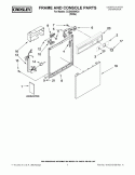 FRAME AND CONSOLE PARTS Diagram and Parts List for CUD4000WQ1  Crosley Dishwasher