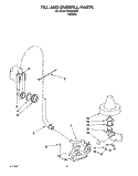 FILL AND OVERFILL Diagram and Parts List for KUDB230B0  KitchenAid Dishwasher