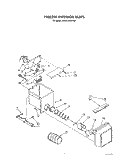 FREEZER INTERIOR Diagram and Parts List for JWARG480PW01  Whirlpool Refrigerator