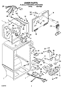 LINER PARTS Diagram and Parts List for GT9SHKXMQ03  Whirlpool Refrigerator
