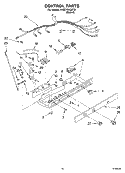 CONTROL Diagram and Parts List for 4YED7FHQKT01  Whirlpool Refrigerator
