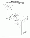 AIR FLOW PARTS Diagram and Parts List for GSS26C5XXA00  Whirlpool Refrigerator