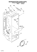 REFRIGERATOR LINER Diagram and Parts List for CS25AFXKT00  Crosley Refrigerator
