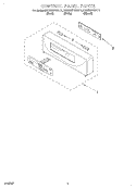 CONTROL PANEL Diagram and Parts List for KEBS207DBL11  KitchenAid Wall Oven