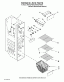 FREEZER LINER PARTS Diagram and Parts List for KSRV22FVSS04  KitchenAid Refrigerator