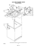 TOP AND CABINET , LITERATURE AND OPTIONAL Diagram and Parts List for LA7700XPW4  Whirlpool Washer