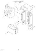 SECTION Diagram and Parts List for AD25TJ0  Whirlpool Dehumidifier