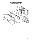 UPPER OVEN DOOR Diagram and Parts List for KEBI241YWH0  KitchenAid Wall Oven