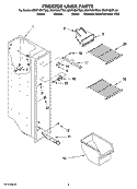 FREEZER LINER PARTS Diagram and Parts List for ED2FHEXTB03  Whirlpool Refrigerator