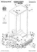 CABINET PARTS Diagram and Parts List for KSBP25FKSS00  KitchenAid Refrigerator