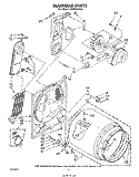 SECTION Diagram and Parts List for LE6680XSW0  Whirlpool Dryer