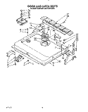 DOOR AND LATCH Diagram and Parts List for KUDP220T3  KitchenAid Dishwasher