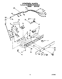 CONTROL Diagram and Parts List for RS22BRXBW00  Roper Refrigerator