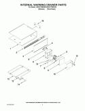 INTERNAL WARMING DRAWER PARTS Diagram and Parts List for KEWS175SPA03  KitchenAid Warming Drawer