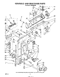 CONTROLS AND REAR PANEL Diagram and Parts List for LA5530XPW4  Whirlpool Washer