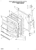 REFRIGERATOR DOOR, LIT/OPTIONAL Diagram and Parts List for RT22AKXBW00  Roper Refrigerator
