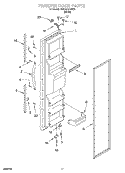 FREEZER DOOR Diagram and Parts List for SS22AEXHW02  Whirlpool Refrigerator