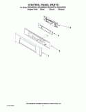 CONTROL PANEL PARTS Diagram and Parts List for RBS245PRB05  Whirlpool Wall Oven