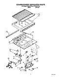 COMPARTMENT SEPARATOR Diagram and Parts List for ET20GKXZN01  Whirlpool Refrigerator