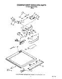 COMPARTMENT SEPARATOR Diagram and Parts List for EB22RKXXW00  Whirlpool Refrigerator
