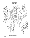 DOOR Diagram and Parts List for DU8300XT4  Whirlpool Dishwasher