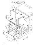 FRAME AND TANK Diagram and Parts List for KUDH23HY2  KitchenAid Dishwasher