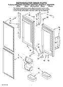 REFRIGERATOR DOOR PARTS Diagram and Parts List for GX5SHTXTB01  Whirlpool Refrigerator