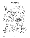UPPER UNIT Diagram and Parts List for KSSS42DAW00  KitchenAid Refrigerator