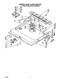 DOOR AND LATCH Diagram and Parts List for KUDC220T3  KitchenAid Dishwasher