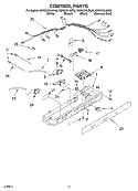 CONTROL PARTS, PARTS NOT ILLUSTRATED Diagram and Parts List for KSRK22ILBT03  KitchenAid Refrigerator