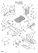 UNIT Diagram and Parts List for 3XART720F00  Whirlpool Refrigerator