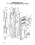 FREEZER DOOR Diagram and Parts List for ED25DWXTF02  Whirlpool Refrigerator
