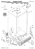 CABINET PARTS Diagram and Parts List for KSRS27ILSS03  KitchenAid Refrigerator