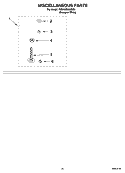 MISCELLANEOUS PARTS - OPTIONAL PARTS (NOT INCLUDED) Diagram and Parts List for 7MSAWS800MQ1  Whirlpool Washer