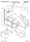 OVEN Diagram and Parts List for KEBS247DBL7  KitchenAid Wall Oven