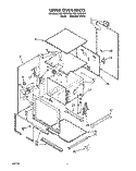 UPPER OVEN Diagram and Parts List for RB170PXYQ4  Whirlpool Wall Oven