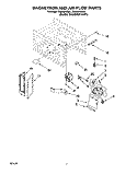 MAGNETRON AND AIR FLOW Diagram and Parts List for RM280PXBB1  Whirlpool Microwave Oven Combo