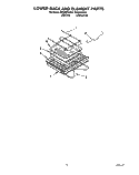 LOWER RACK AND ELEMENT, LITERATURE Diagram and Parts List for RE960PXYN1  Whirlpool Microwave Oven Combo