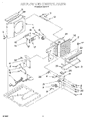 AIR FLOW AND CONTROL Diagram and Parts List for CA8WR41  Crosley Air Conditioner